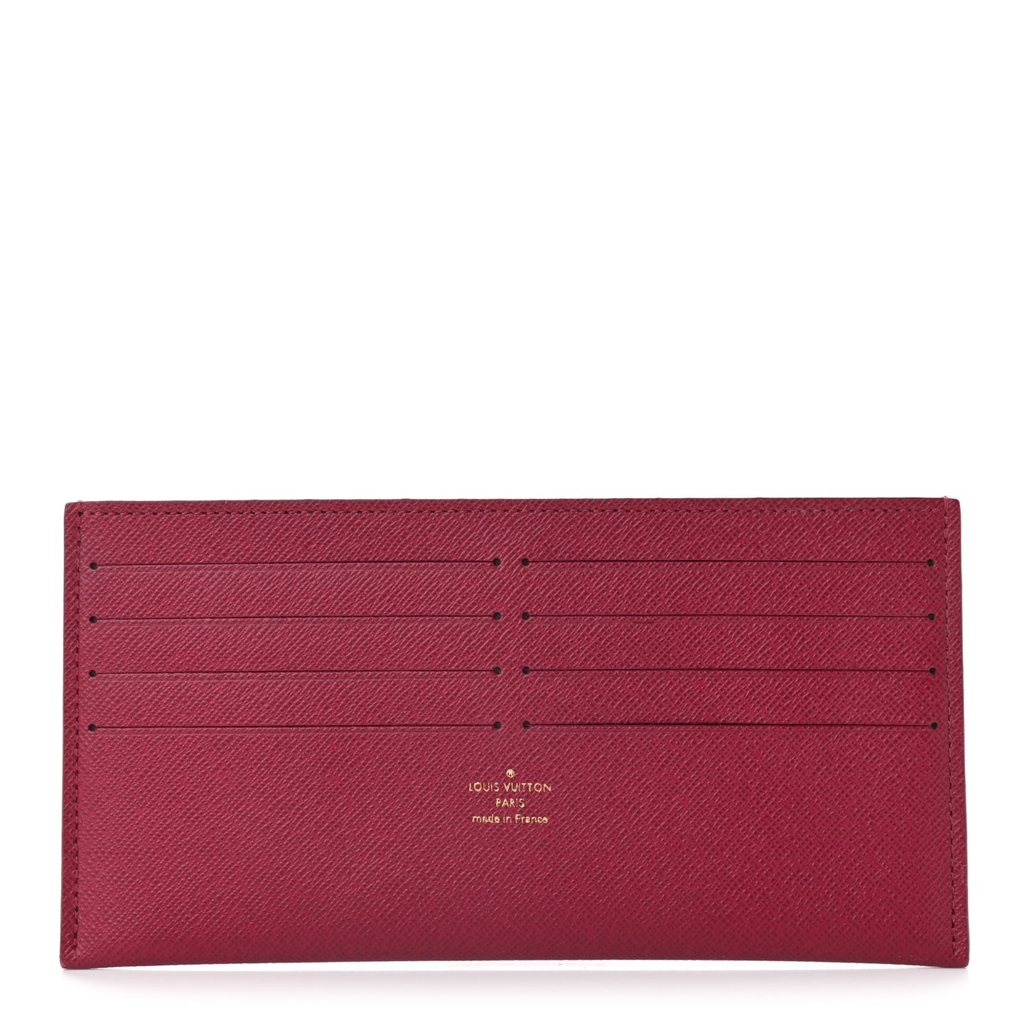 Calfskin Felicie Card Holder Insert Fuchsia