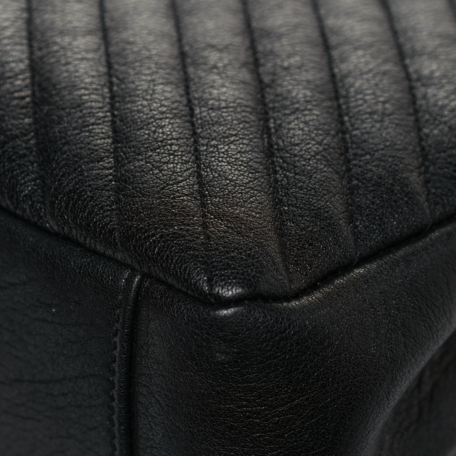 Saint Laurent Sheepskin Matelasse Chevron Monogram Large College Satchel Black 10 of 12