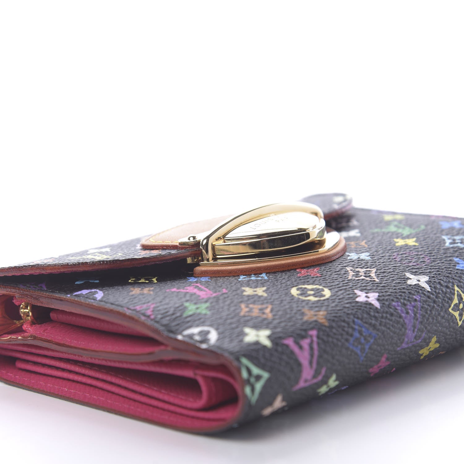 Louis Vuitton Monogram Multicolor Joey Wallet Black Grenade 8 of 10