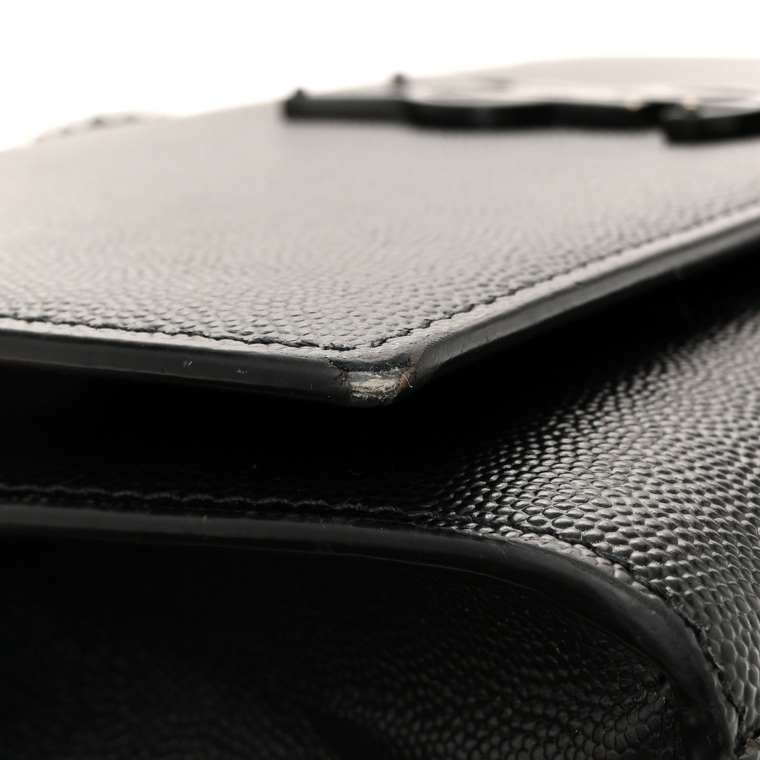 Saint Laurent Grain De Poudre Medium Classic Monogram Monochrome Kate Satchel Black 14 of 14