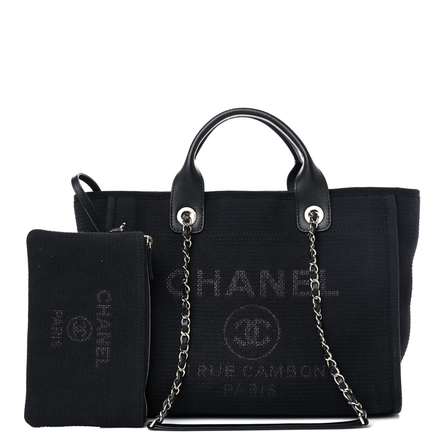 Mixed Fibers Small Deauville Tote Black