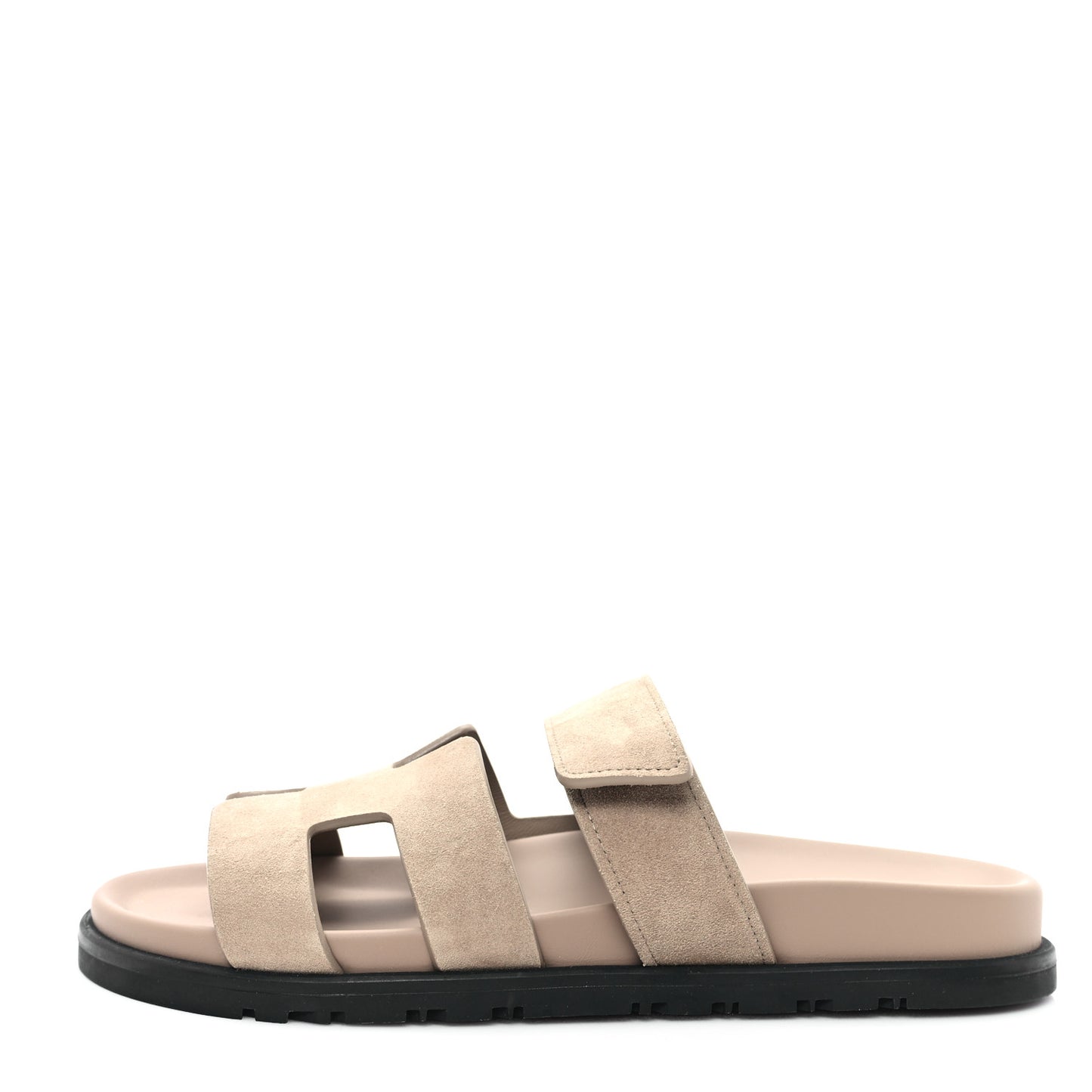 Suede Goatskin Womens Chypre Sandals 37 Beige Sable