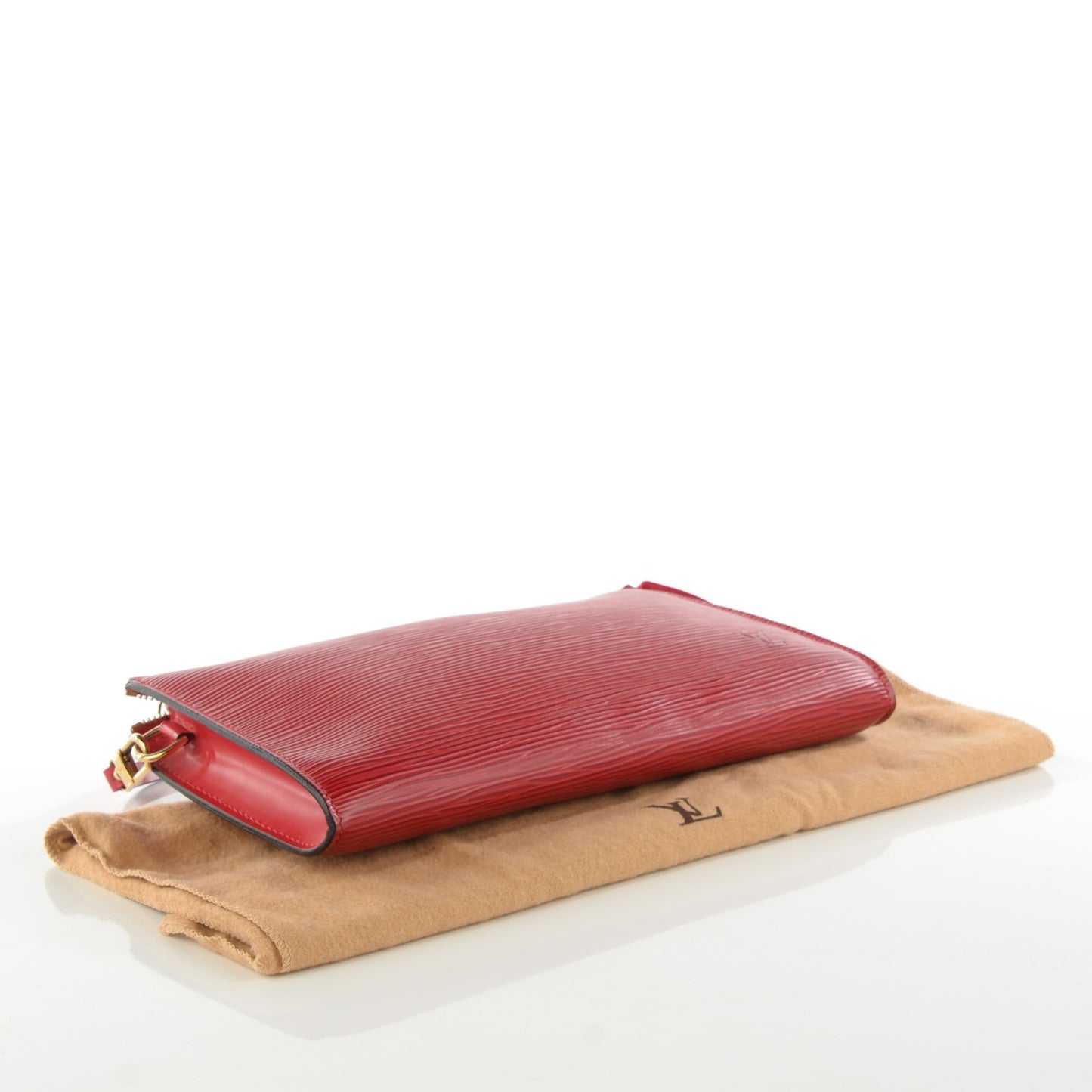 Epi Pochette Accessories 24 Castillan Red
