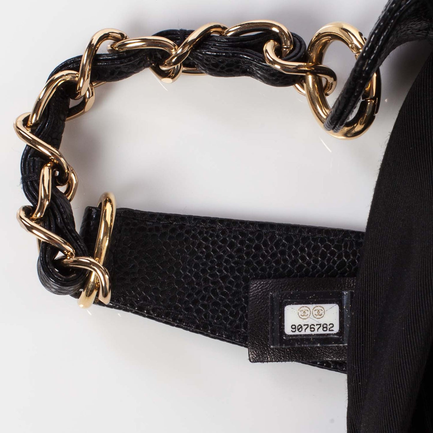 Caviar Quilted Hobo Bag Black