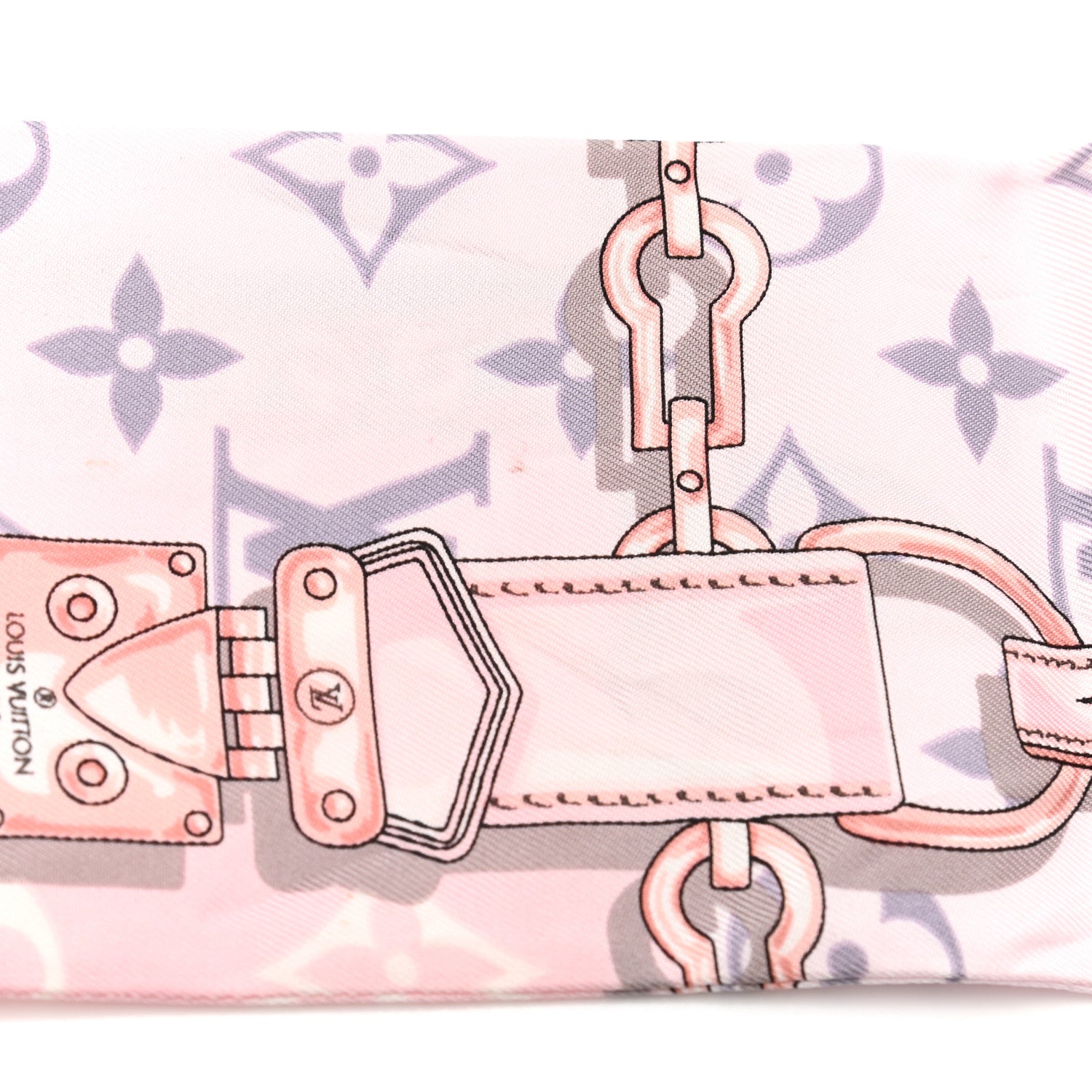 Louis Vuitton Silk Monogram Confidential Bandeau Light Pink 5 of 5
