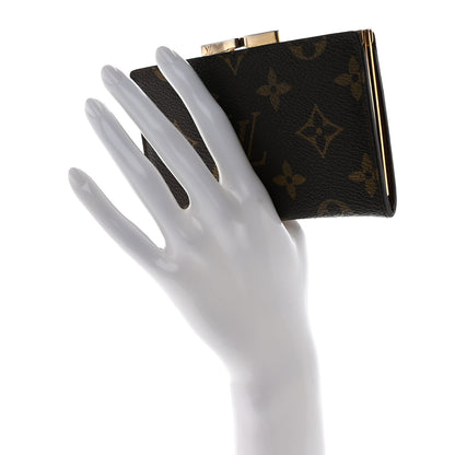 Louis Vuitton Monogram French Kiss Lock Coin Purse 2 of 9