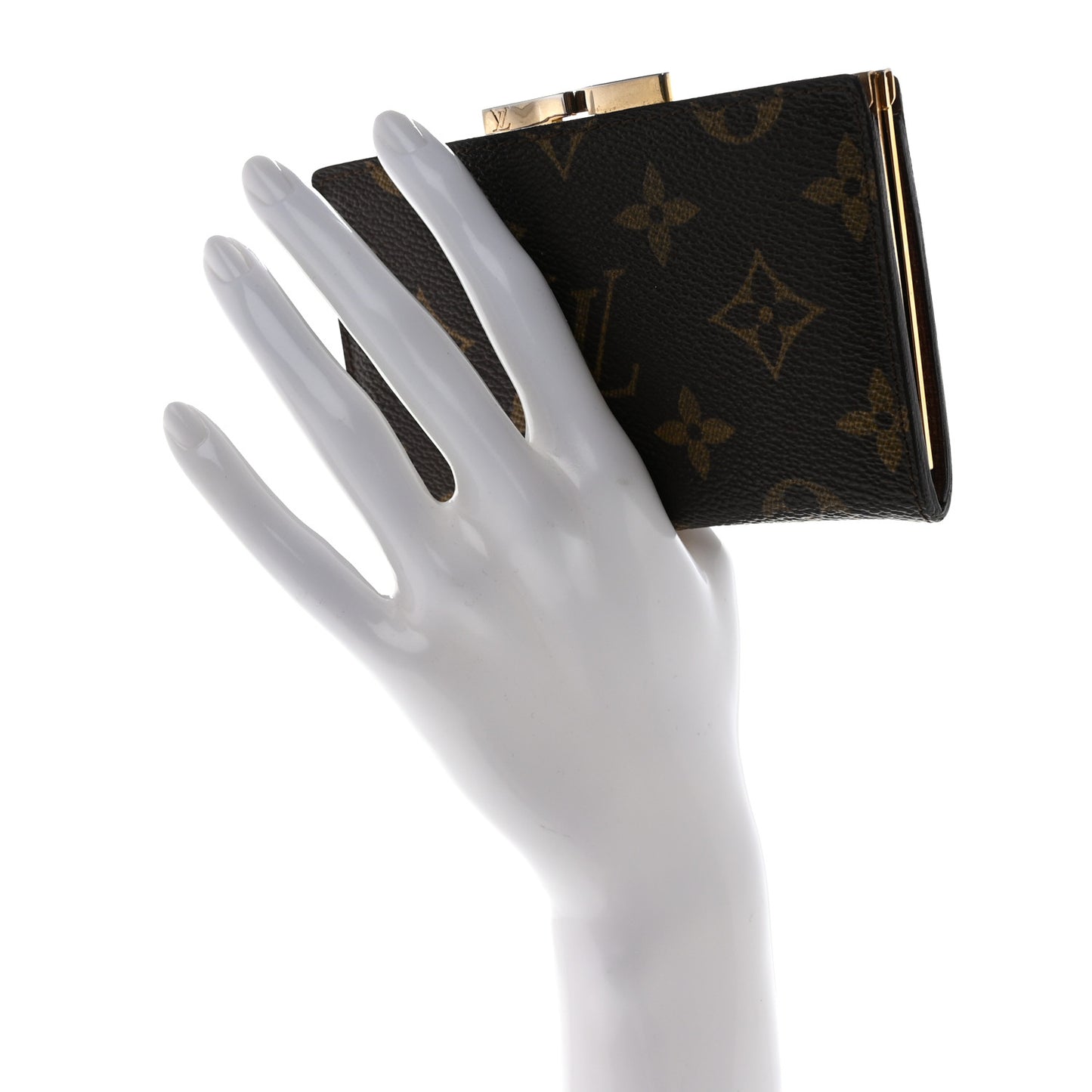 Monogram French Kiss Lock Coin Purse