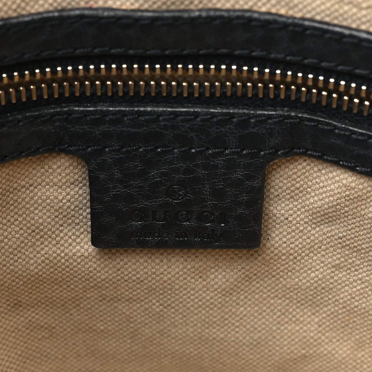 Guccissima Medium Cathrine Dome Satchel Black