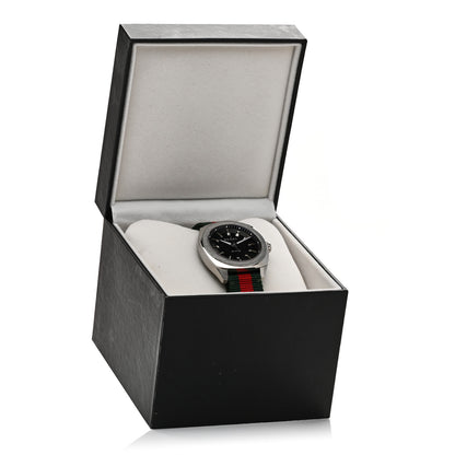 Gucci Stainless Steel Nylon 41mm GG2570 Quartz Watch Black 5 of 5