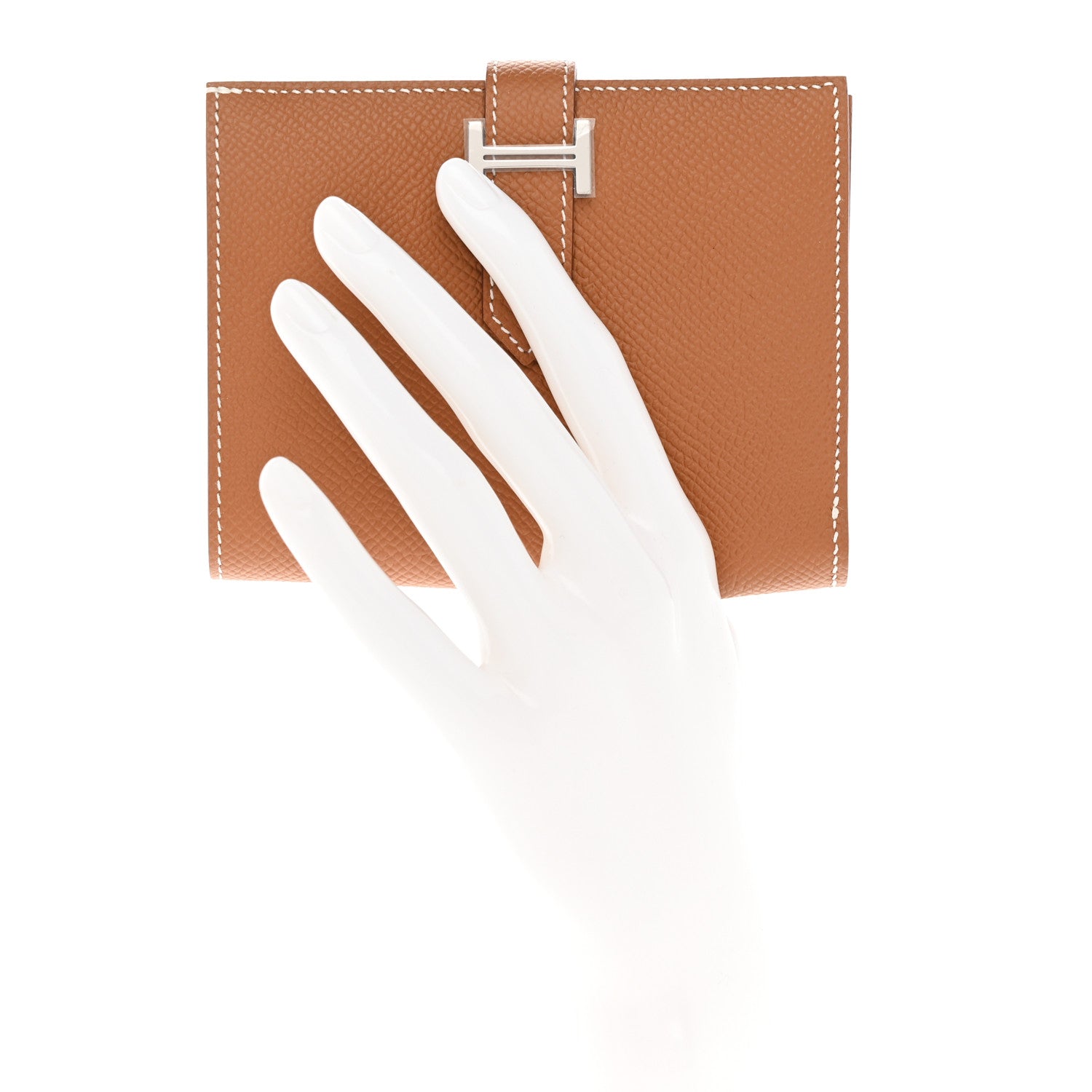Hermes Epsom Bearn Compact Wallet Gold 2 of 8