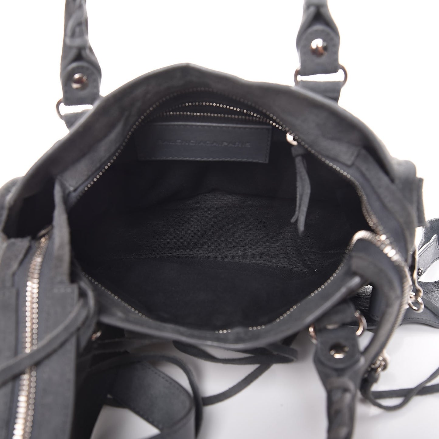 Baby Daim Suede Marble Hardware Mini City Grey