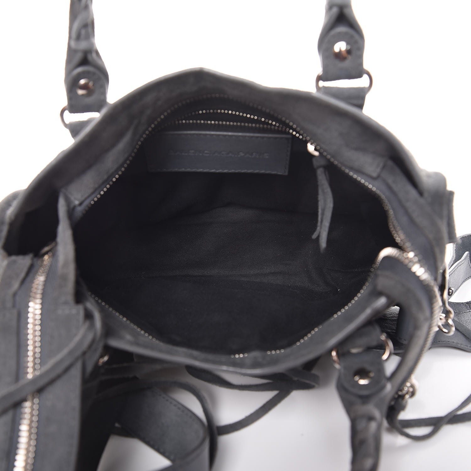 Balenciaga Baby Daim Suede Marble Hardware Mini City Grey 5 of 8