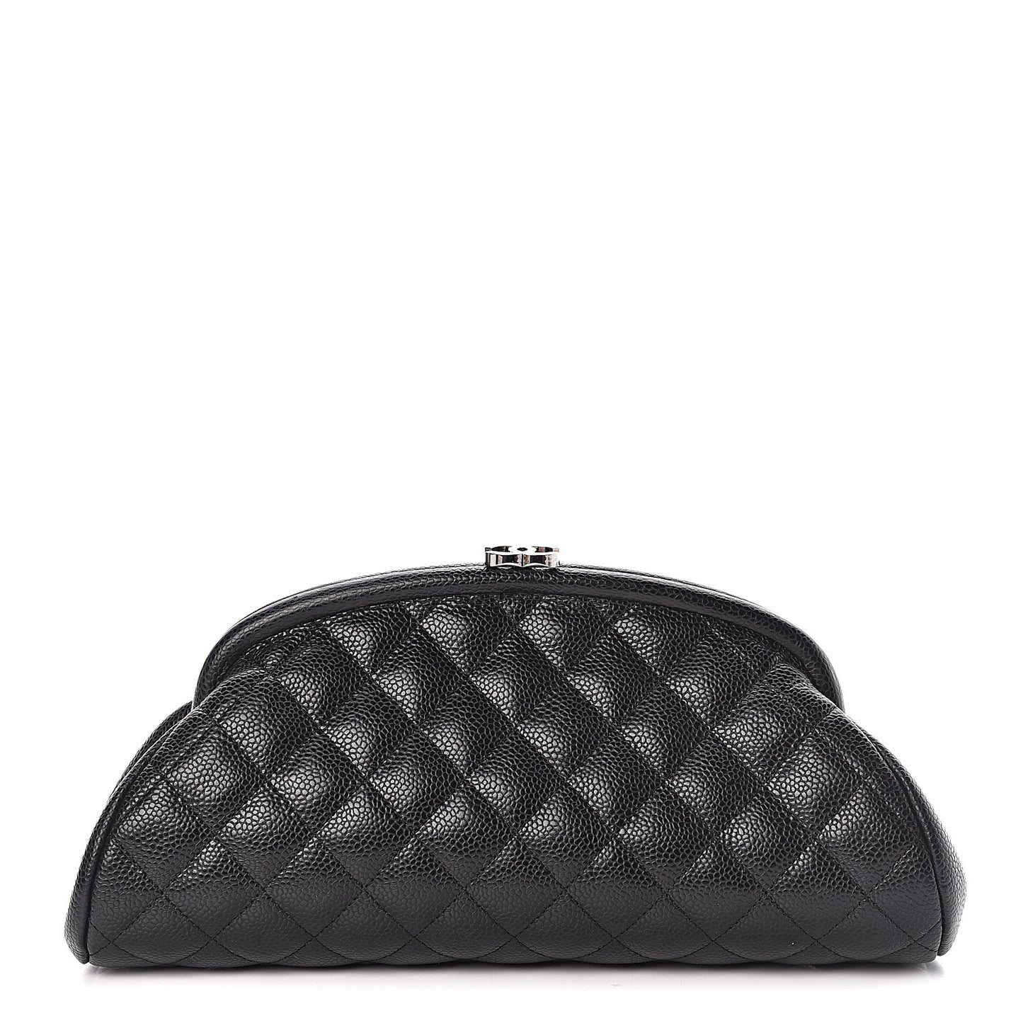 Caviar Quilted Timeless Clutch Black