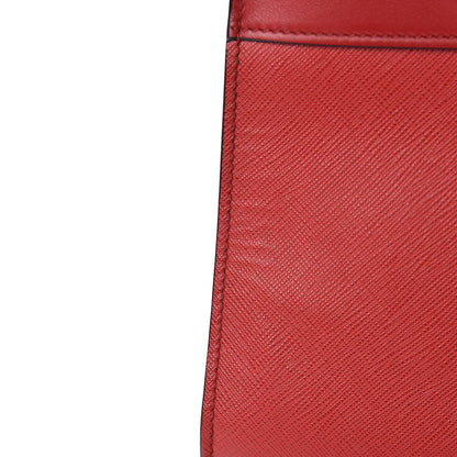 Prada Saffiano City Calfskin Small Esplanade Tote Rosso 19 of 19