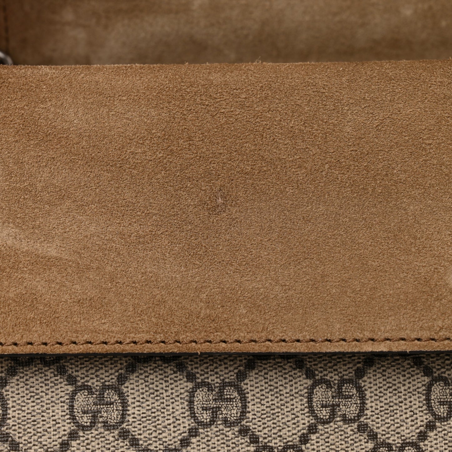 GG Supreme Monogram Small Dionysus Shoulder Bag Taupe