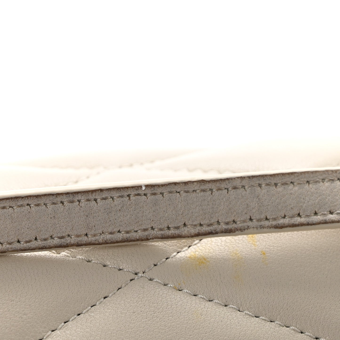 Lambskin Monogram Mini Sade Tube Bag Crema Soft