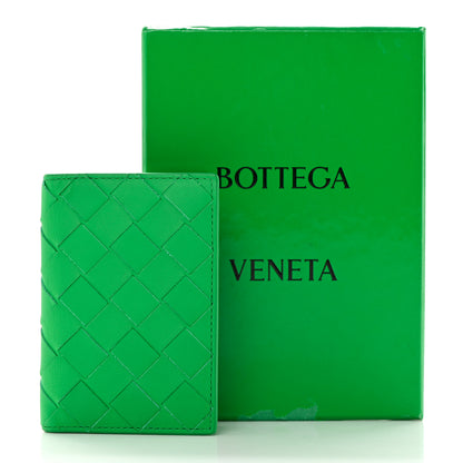 Bottega Veneta Calfskin Intrecciato Flap Card Case Parakeet 13 of 13