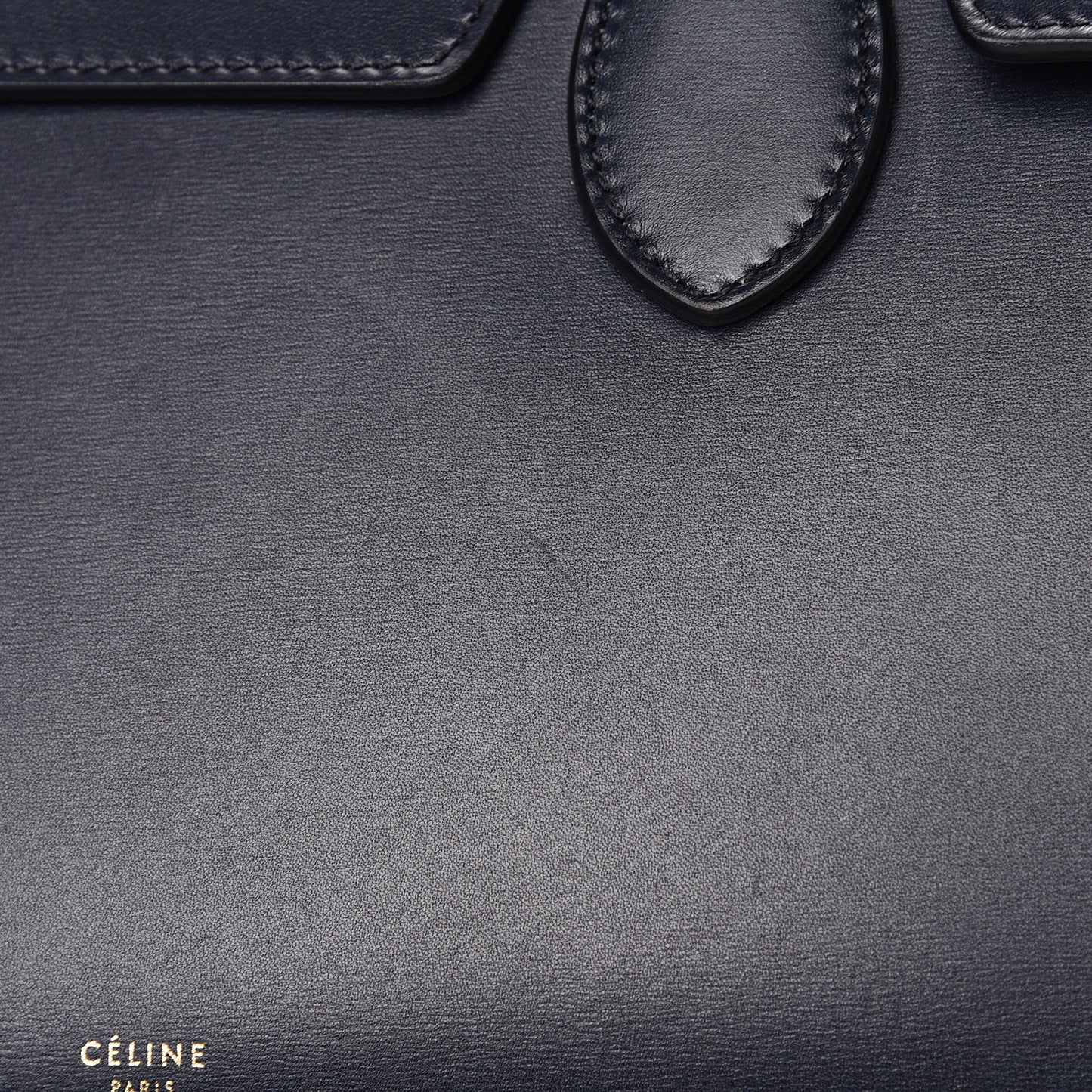 Smooth Calfskin Small Tie Knot Tote Midnight