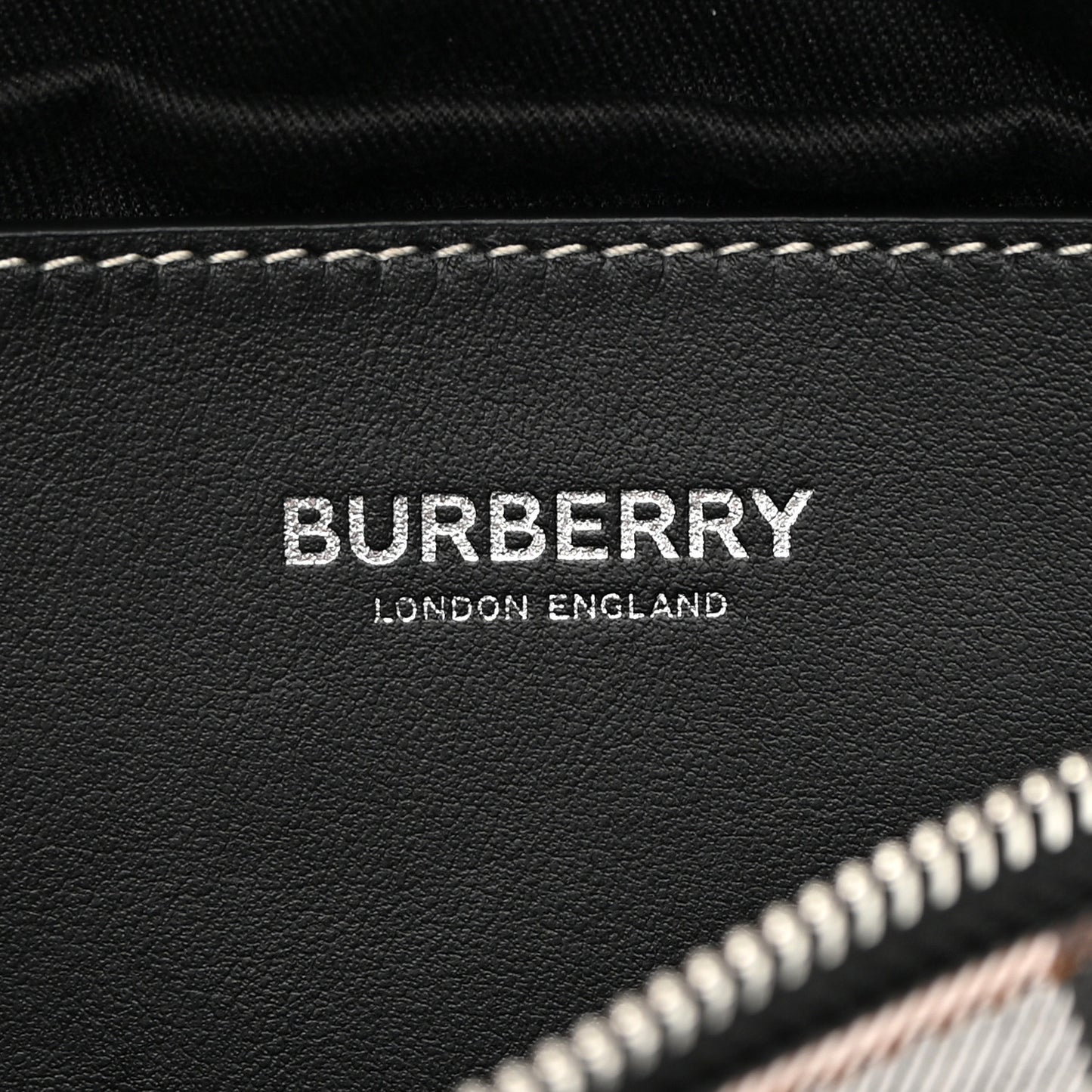 E-canvas Check Bum Bag Dark Birch Brown