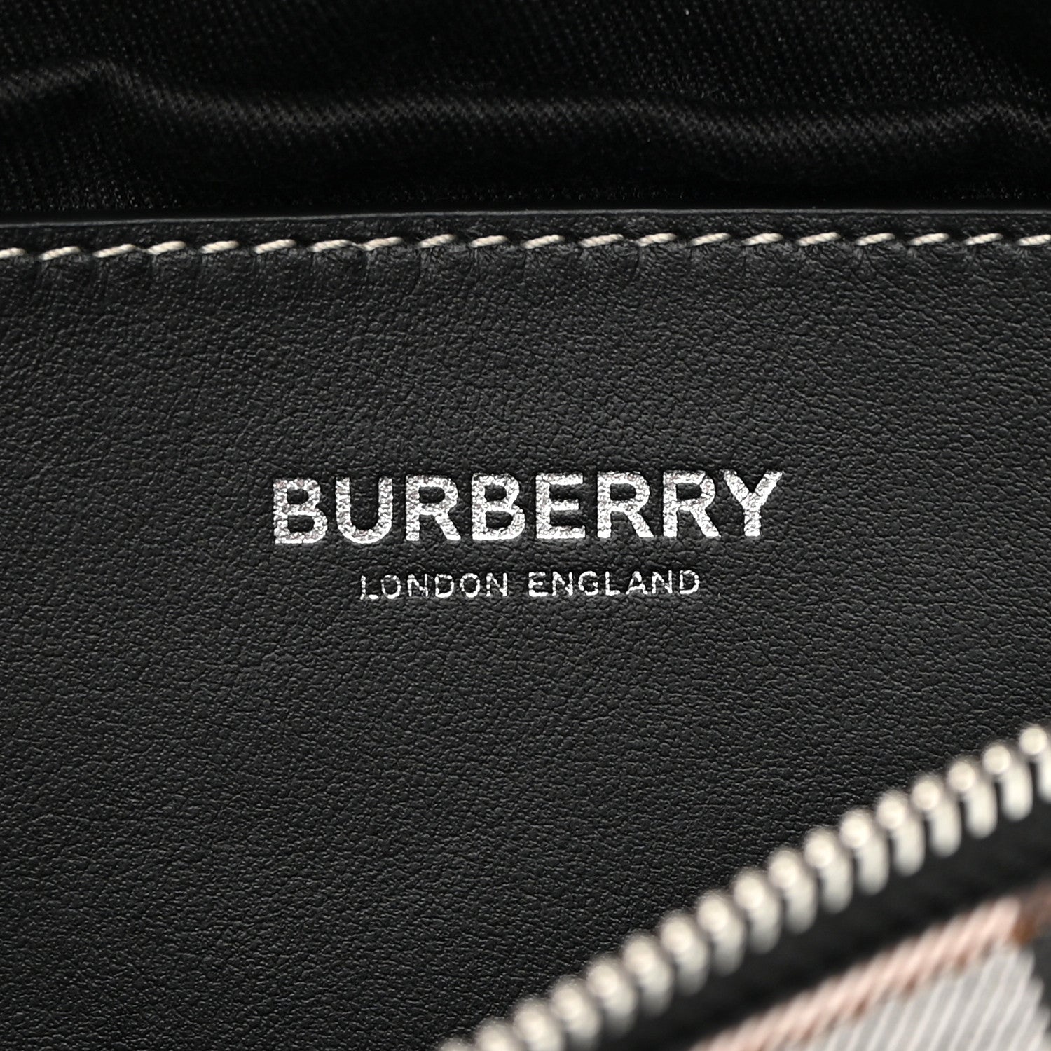 Burberry E-canvas Check Bum Bag Dark Birch Brown 7 of 12