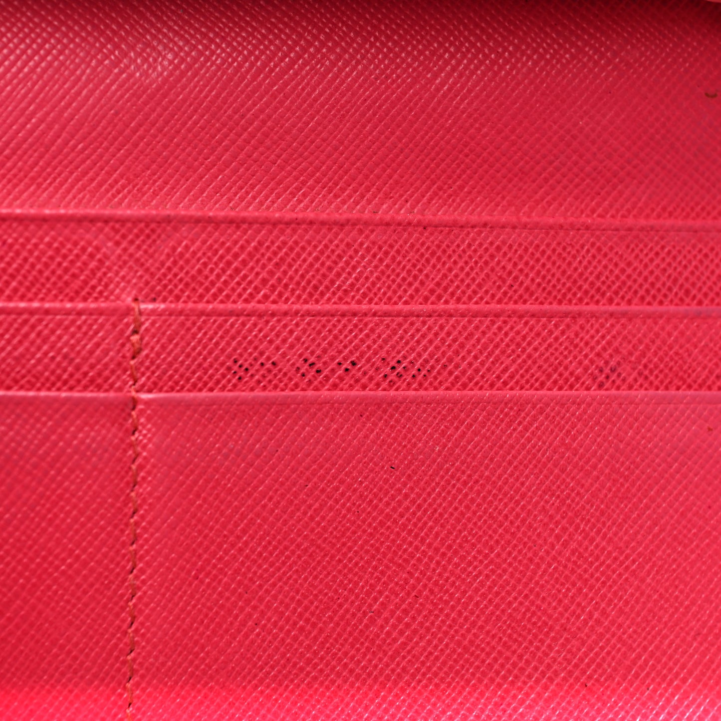 Saffiano Metal Continental Flap Wallet Peonia