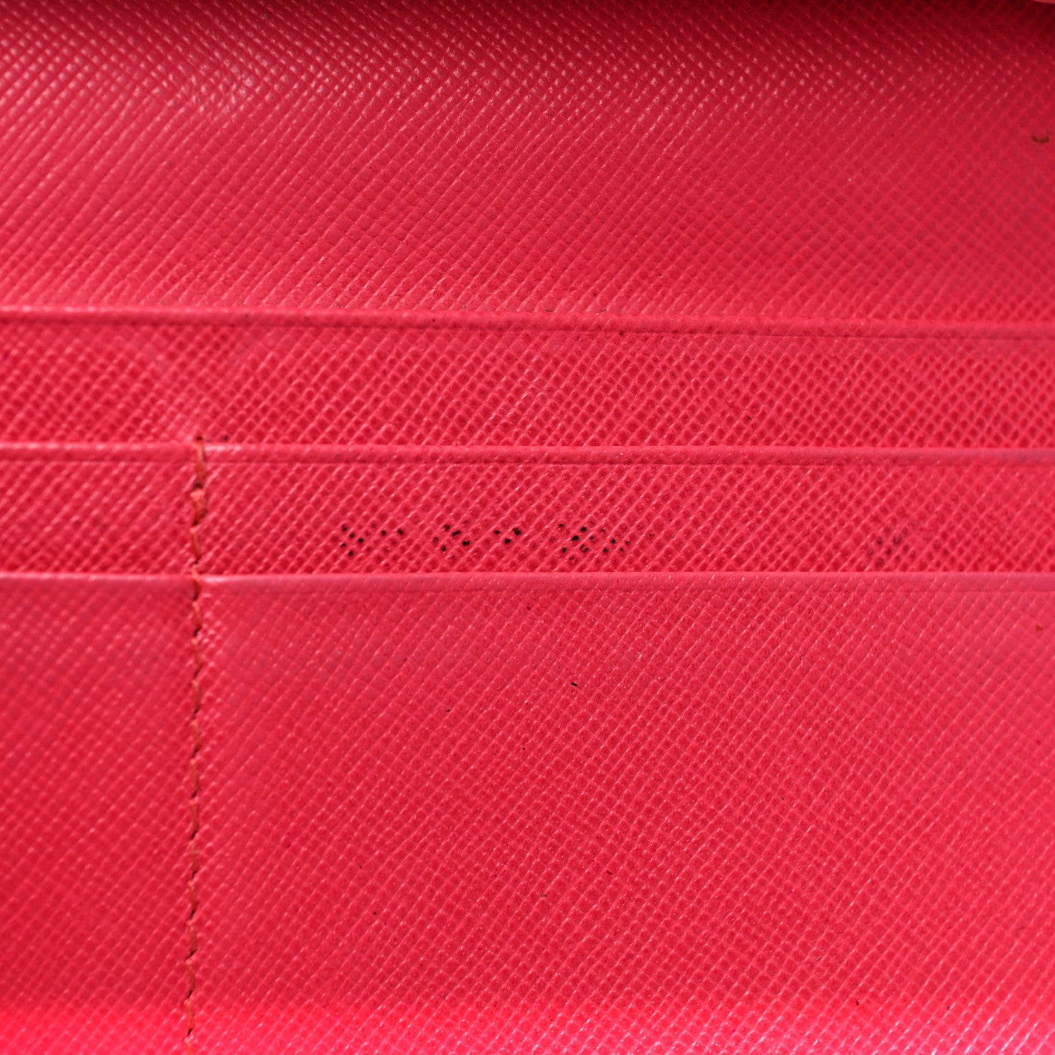 Prada Saffiano Metal Continental Flap Wallet Peonia 13 of 15