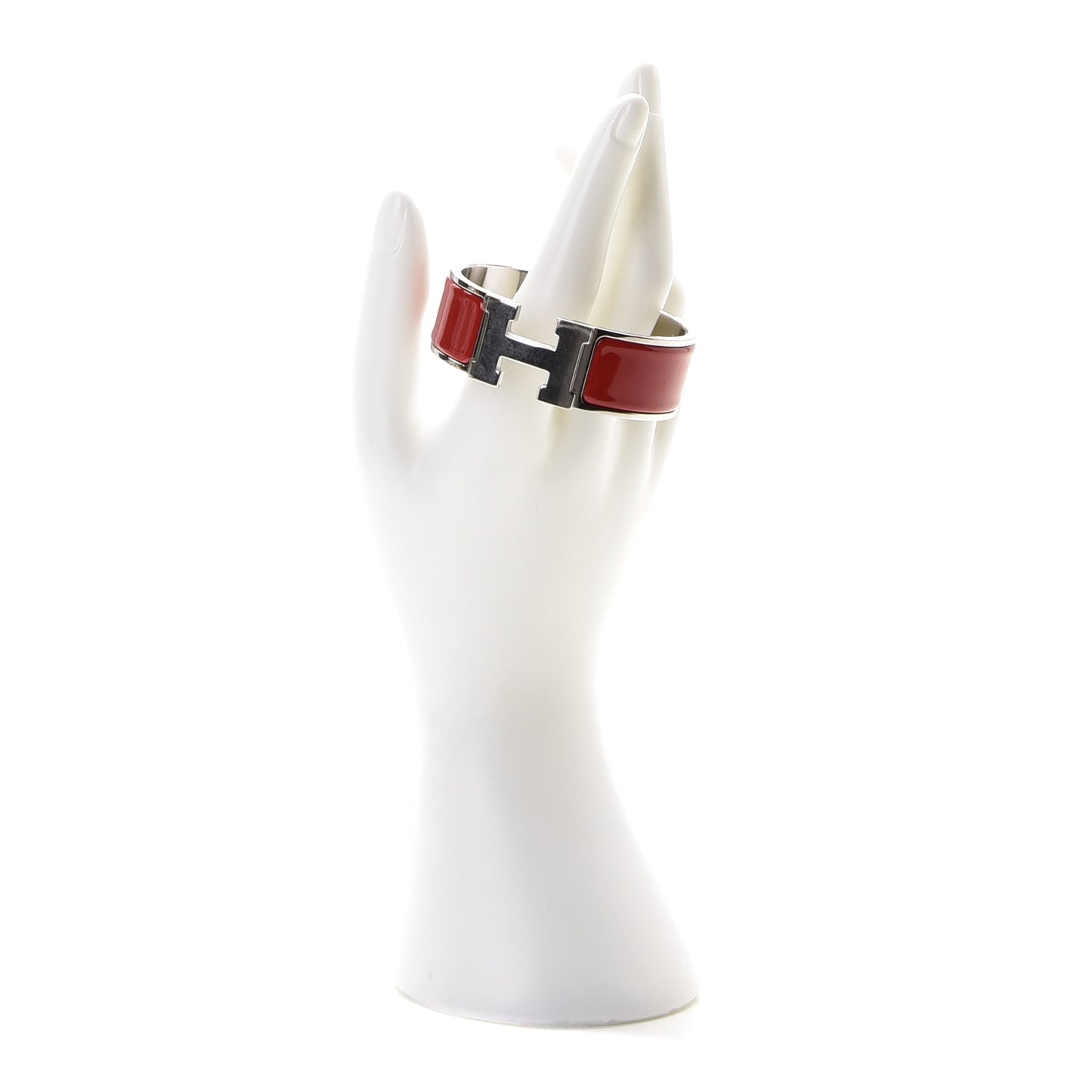 Enamel Wide Clic Clac H Bracelet PM Red
