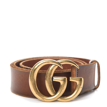 Gucci Faded Calfskin Double G 40mm Belt 85 34 Cuir 1 of 5