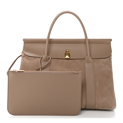 Loro Piana Grained Nubuck L32 Loom Bag Fossil 3 of 13