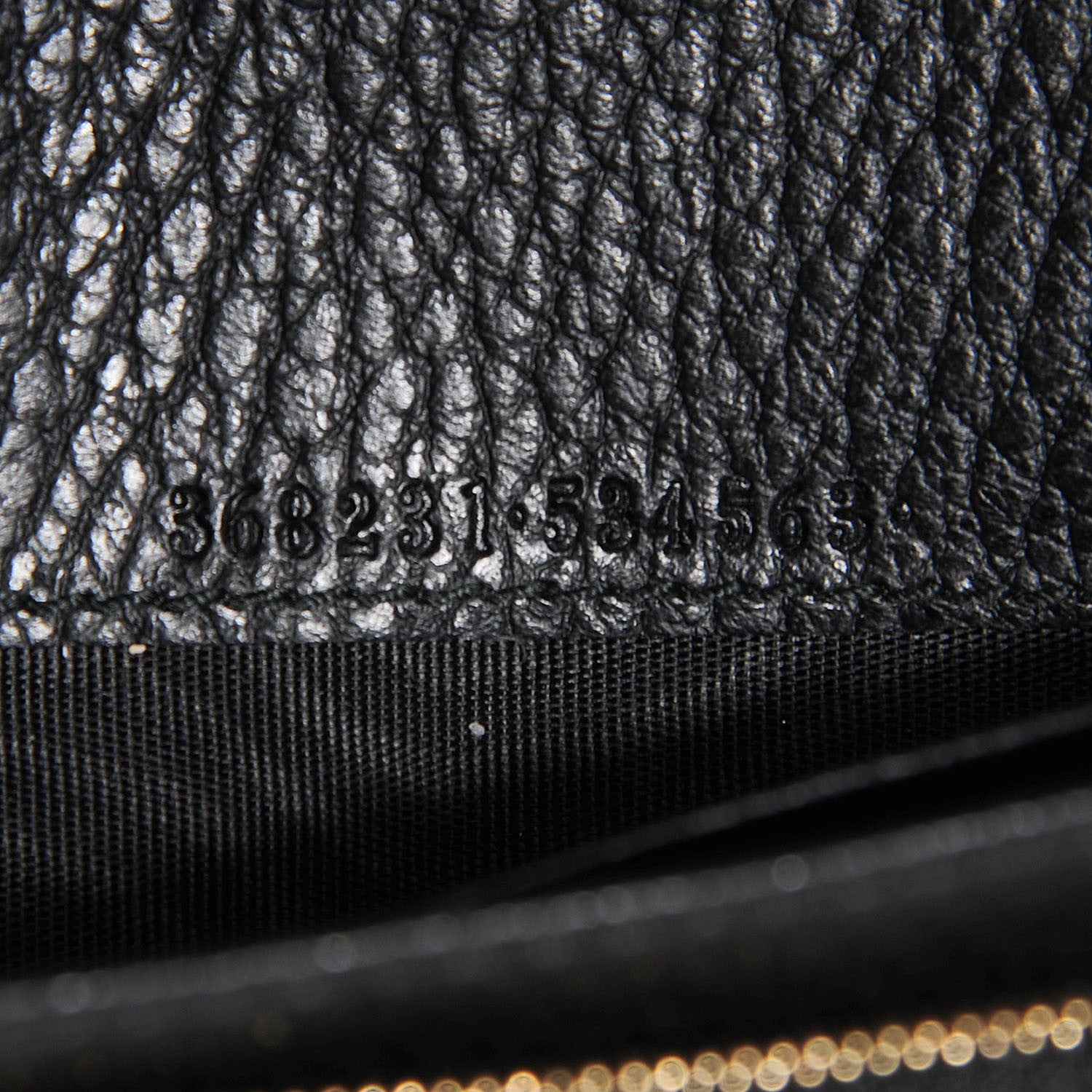 Gucci Dollar Calfskin Mini Swing Wallet Bag Black 7 of 7