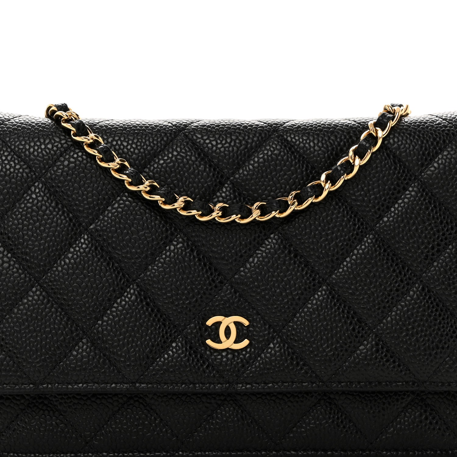 Chanel Caviar Quilted Wallet on Chain WOC Black 9 of 11