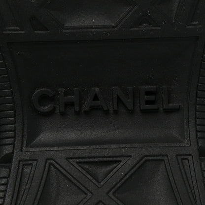 Chanel Suede Calfskin Mixed Fibers CC Sneakers 40 Ivory Green Light Blue 37.5 Ivory Green Light Blue 7 of 9