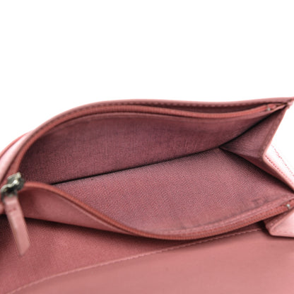 Chanel Lambskin Quilted Yen Wallet Pink 9 of 11