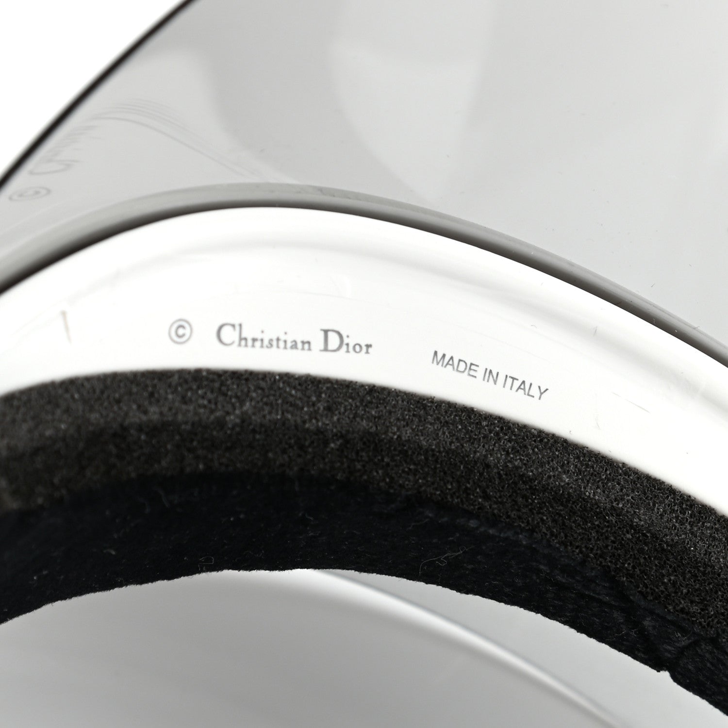Christian Dior Mirrored DiorClub1 Sun Visor Grey 9 of 9