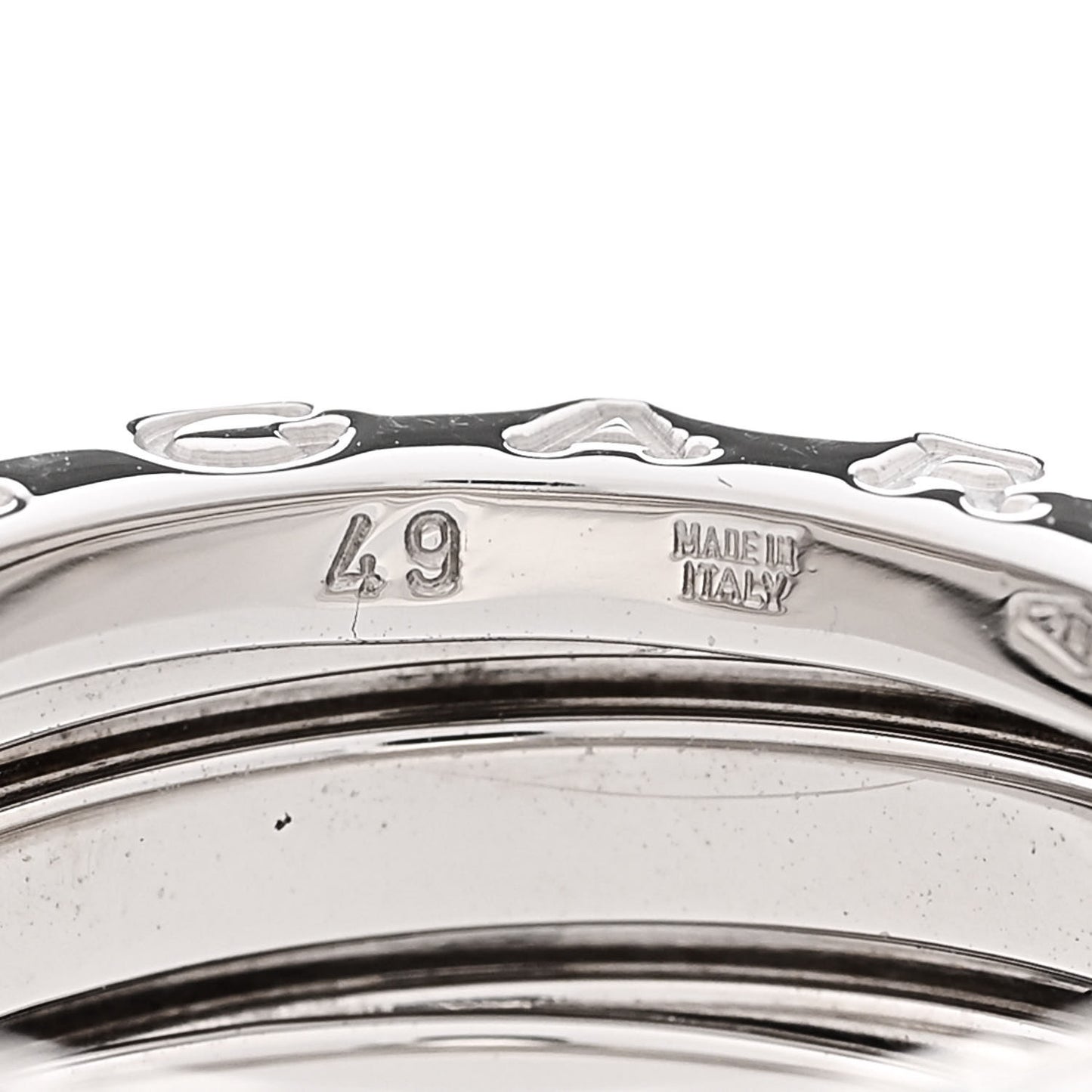 18K White Gold B.Zero1 Two-Band Ring 49 4.75