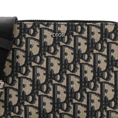 Christian Dior Oblique Pouch Navy Blue 10 of 12