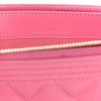 Chanel Caviar Quilted Small Boy Clutch With Chain Pink 7 of 14
