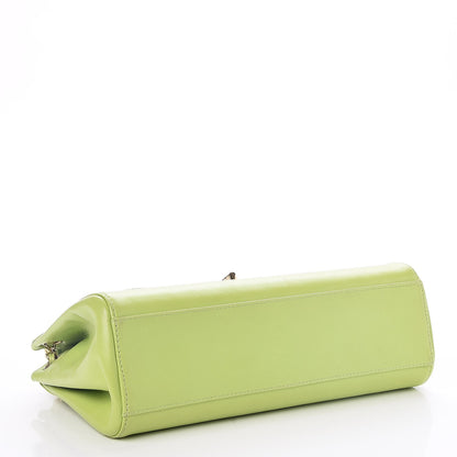 Chanel Lambskin Chocolate Bar Accordion Mademoiselle Flap Green 5 of 8