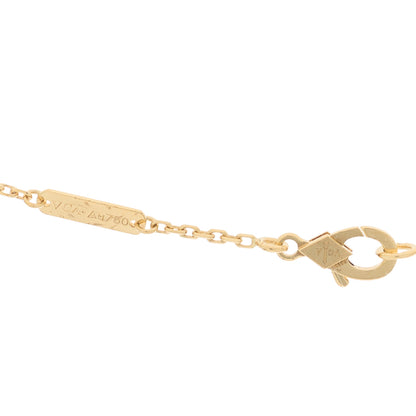Van Cleef & Arpels 18K Yellow Gold Guilloche Vintage Alhambra Pendant Necklace 4 of 6