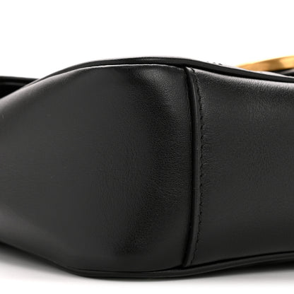 Gucci Calfskin Matelasse Small GG Marmont Shoulder Bag Black 9 of 11