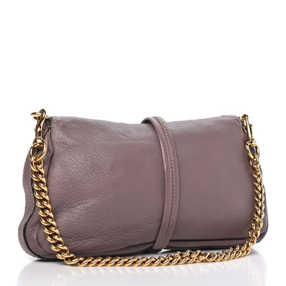 Gucci Calfskin Bamboo Croisette Evening Bag Mauve 3 of 10