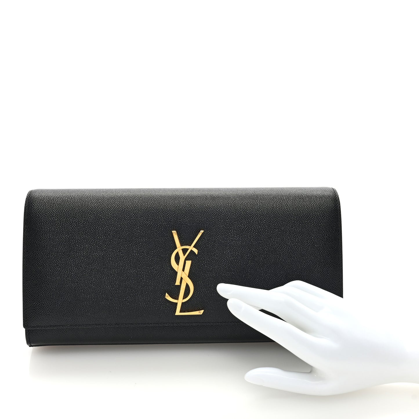 Grain De Poudre Monogram Cassandre Clutch Black