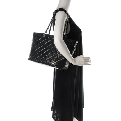 Chanel Aged Calfskin Quilted Large Cotton Club Tote Black 2 of 7