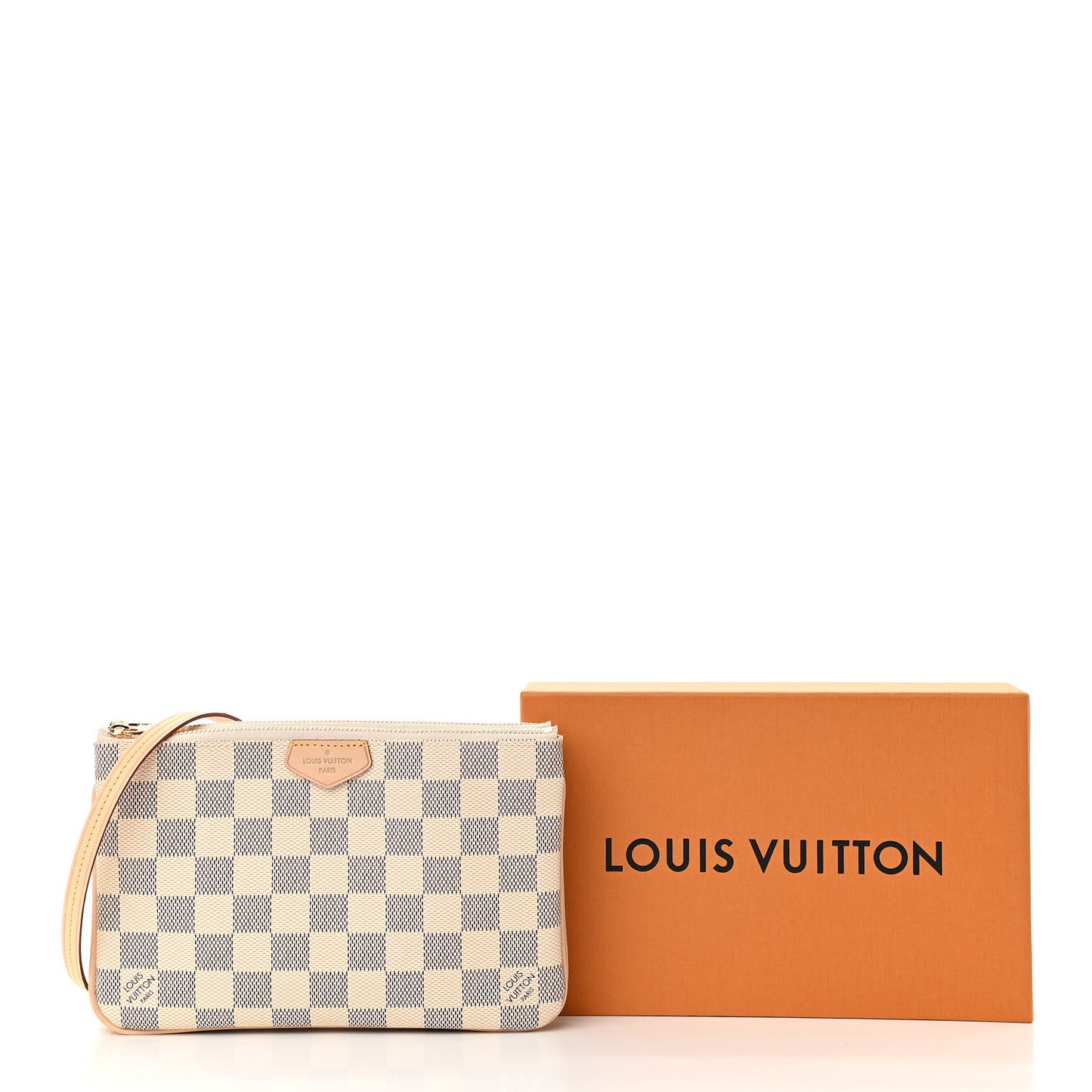 Damier Azur Double Zip Pochette