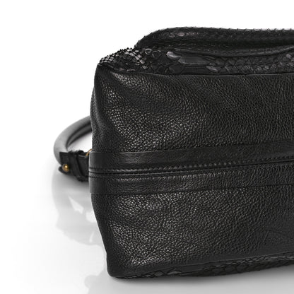 Chloe Snakeskin Medium Paraty Black 6 of 7