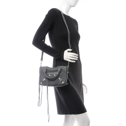 Balenciaga Baby Daim Suede Marble Hardware Mini City Grey 2 of 8