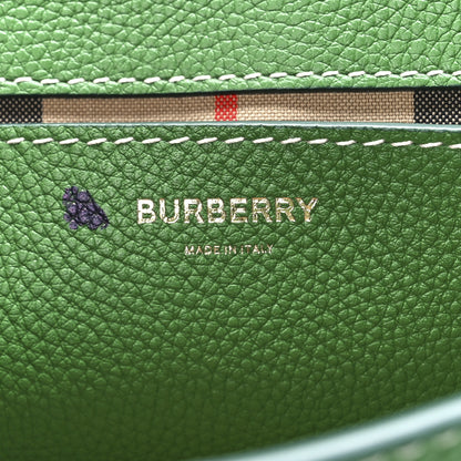 Burberry Grainy Calfskin Vintage Check Note Crossbody Bag Ivy Green 6 of 11