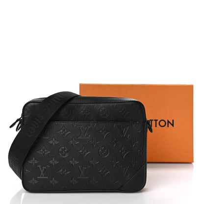 Louis Vuitton Calfskin Monogram Shadow Duo Messenger Black 8 of 8