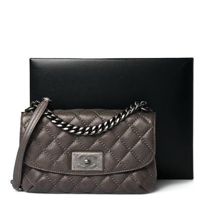 Chanel Glazed Caviar Flap Khaki 11 of 11