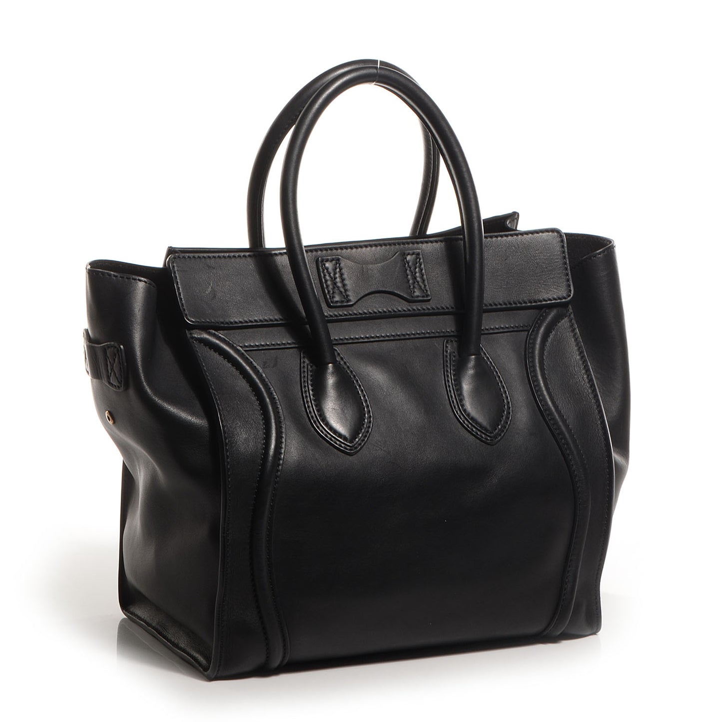 Smooth Calfskin Mini Luggage Black